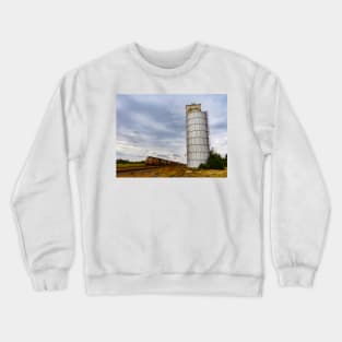 Train and Silo on the Great Plains Crewneck Sweatshirt